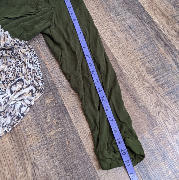 Free people Leopard Animal Print tunic long sleeve blouse - Picture 9 of 10